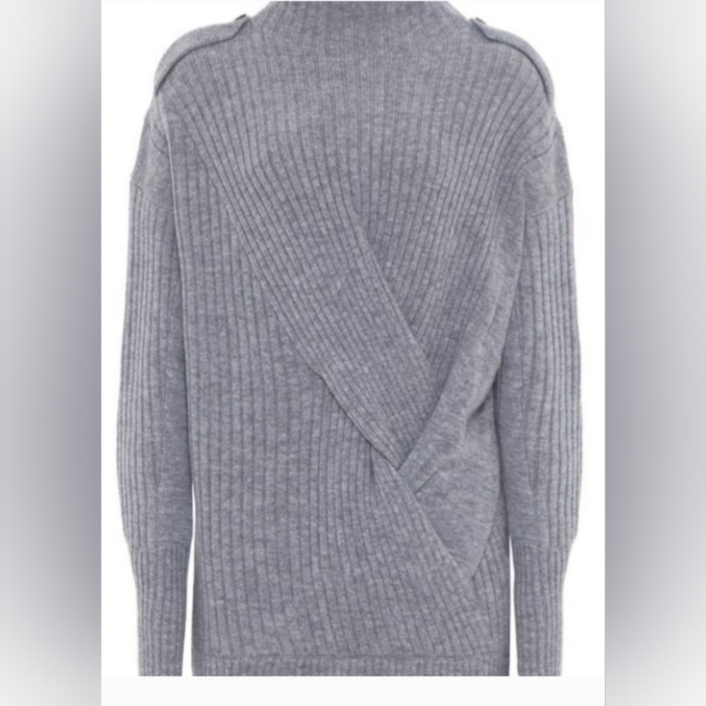 Rag & Bone women's gray Wool Dale Merino long-sleeved Sweater size medium - Picture 12 of 16